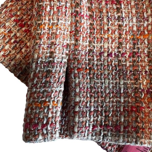 Lafayette 148 tweed Jacket/ blazer Size 4 color coral/pink/multi - Picture 7 of 13